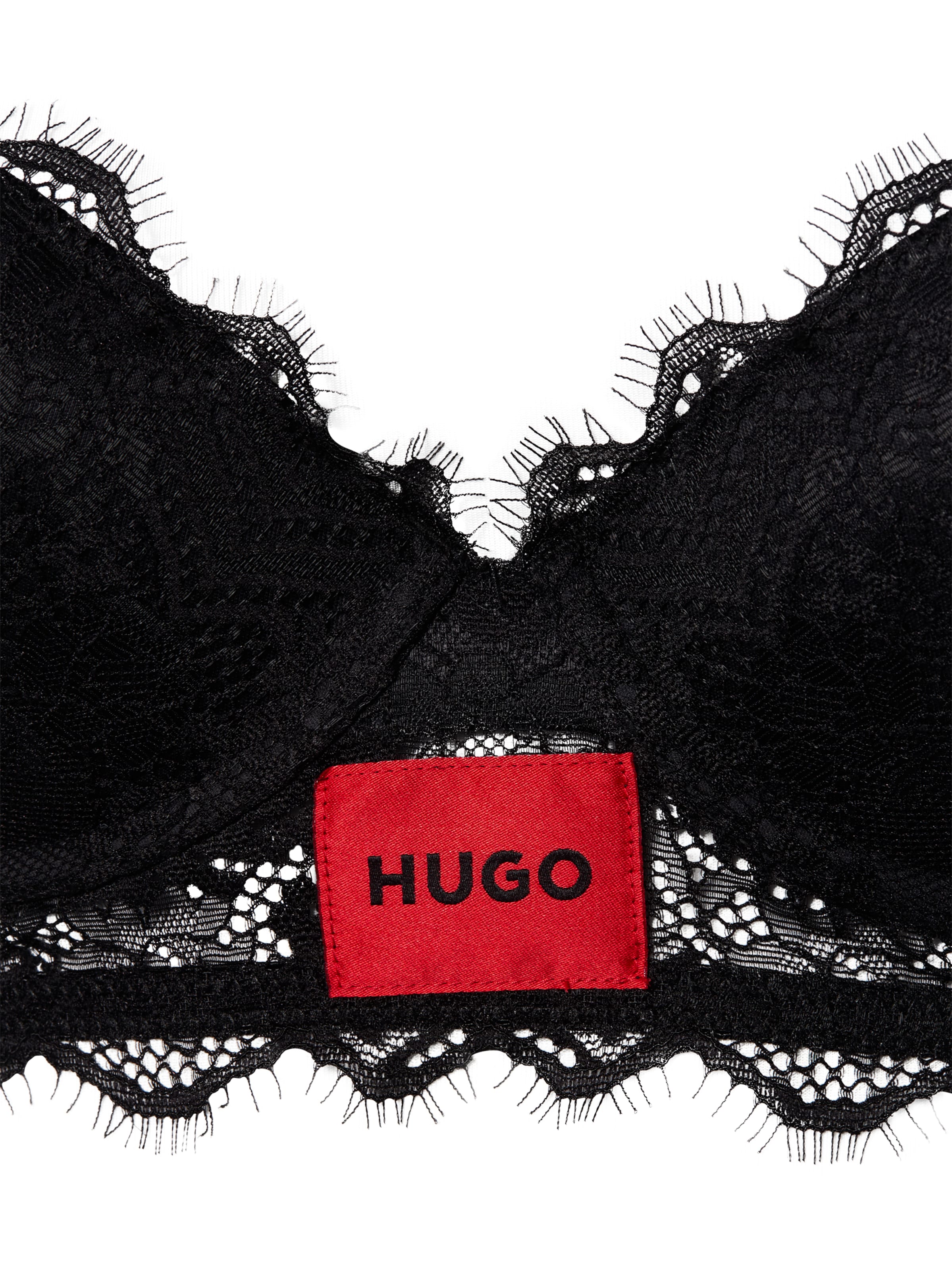 HUGO Push-up BH in Schwarz