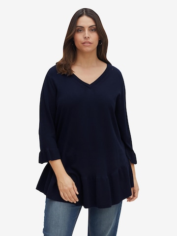 SHEEGO Sweater in Blue: front