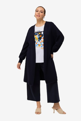 Cardigan Ulla Popken en bleu : devant