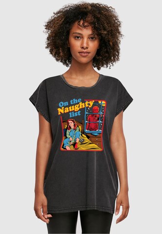 ABSOLUTE CULT T-Shirt  'Stranger Things - Naughty List ' in Schwarz: Vorderseite