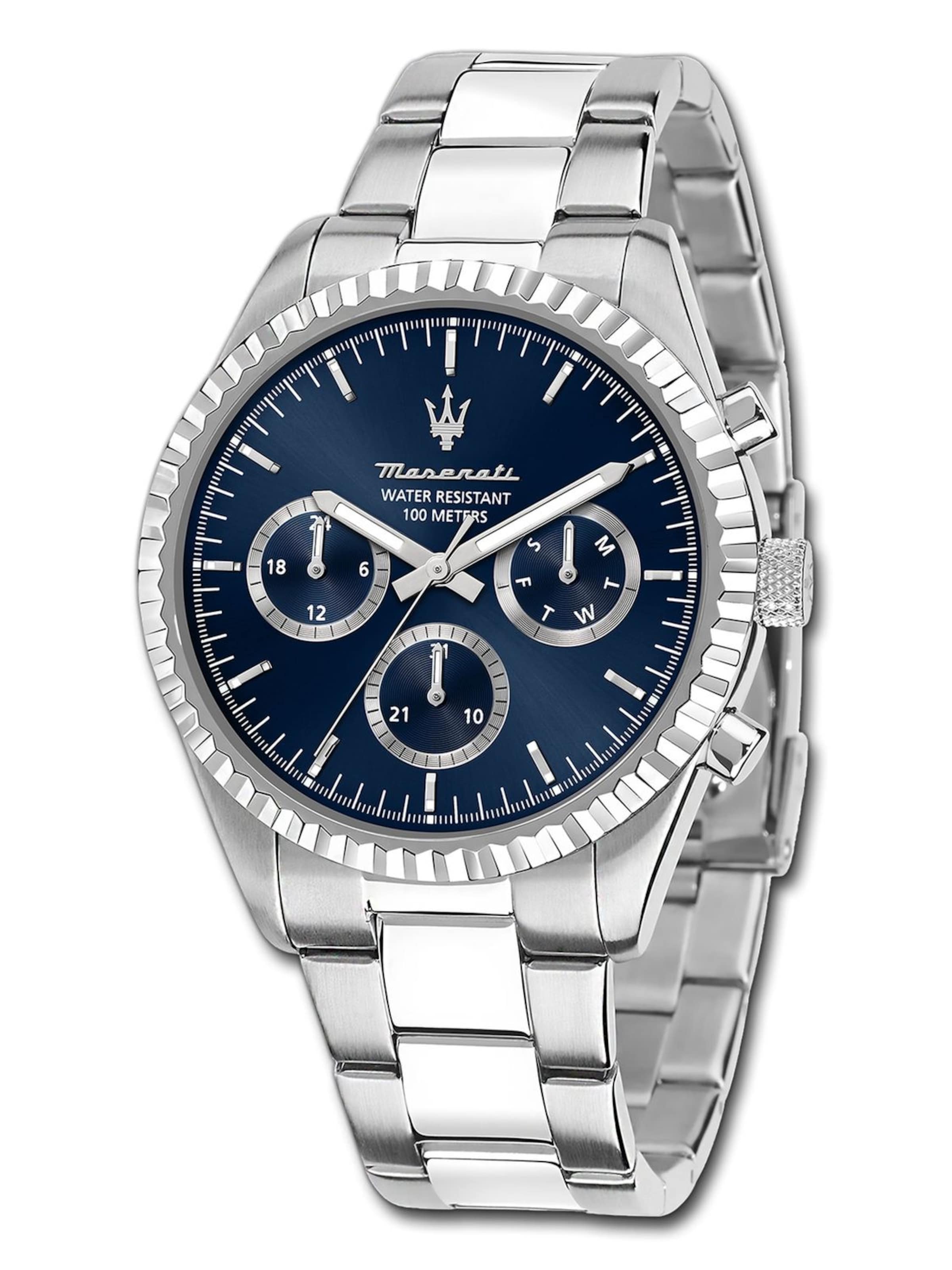 Maserati Analoog horloge in Zilver: voorkant