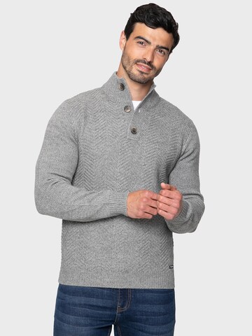 Threadbare Pullover 'Maxwell' in Grau: predná strana