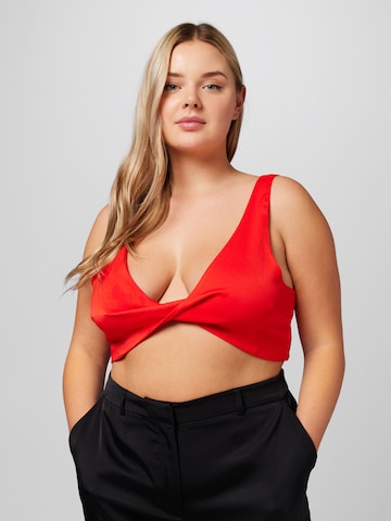 A LOT LESS Top 'Verena' in Red: front