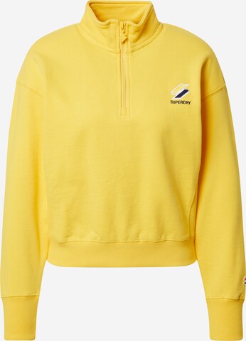 Felpa 'Essential' di Superdry in giallo: frontale