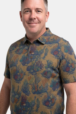 Men Plus Poloshirt in Braun