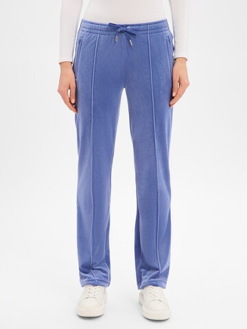 Juicy Couture Loosefit Broek ' Tina ' in Blauw: voorkant