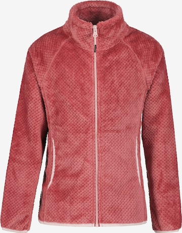 ICEPEAK Athletic Fleece Jacket in Red: front