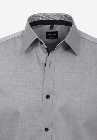 VENTI Slim fit Business Shirt in Grey: front