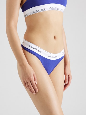 Calvin Klein Underwear String i blå: framsida