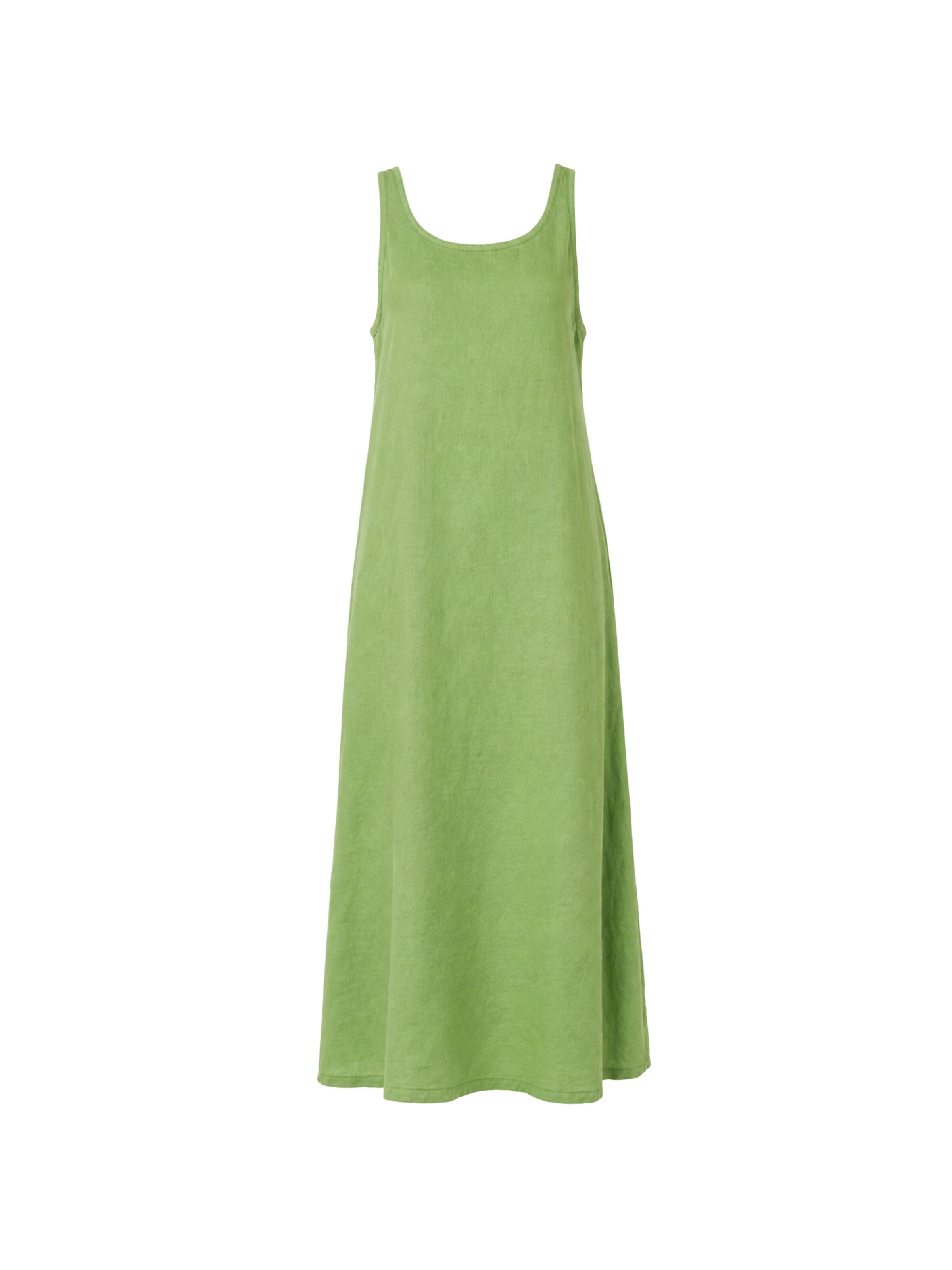 Haris Cotton Jurk in Groen: voorkant