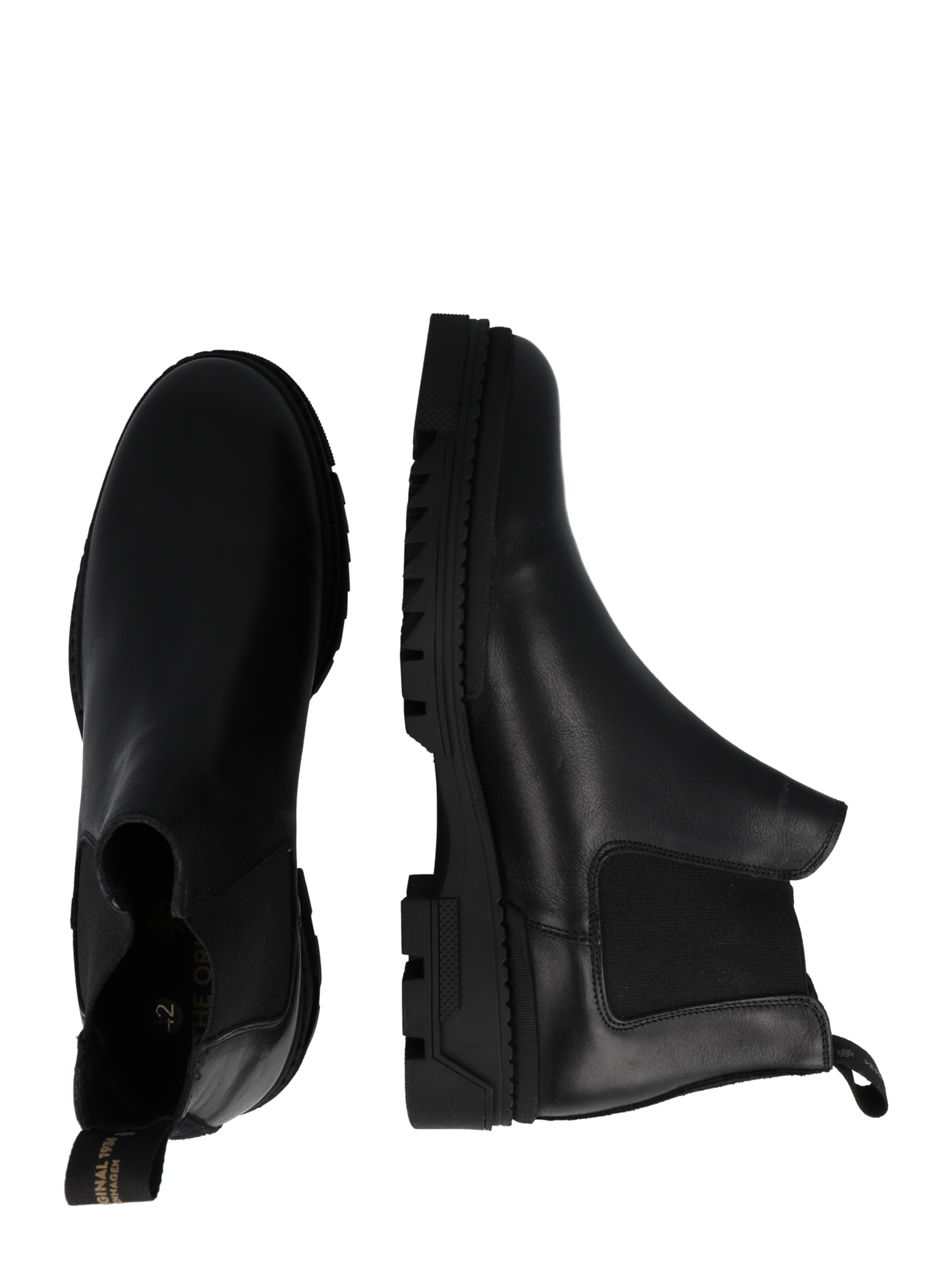 The Original 1936 Copenhagen Chelsea Boots 'The Wulf' in Schwarz