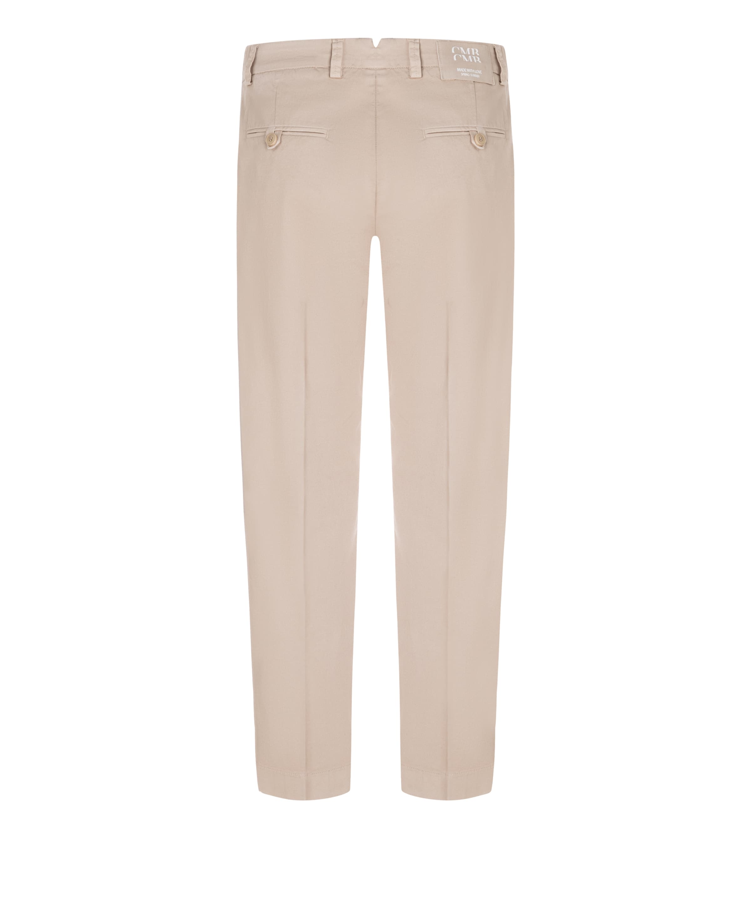 Cambio Slim fit Pleat-front trousers 'Kiana' in Beige