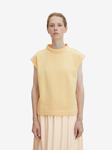 TOM TAILORSweater majica - žuta boja: prednji dio