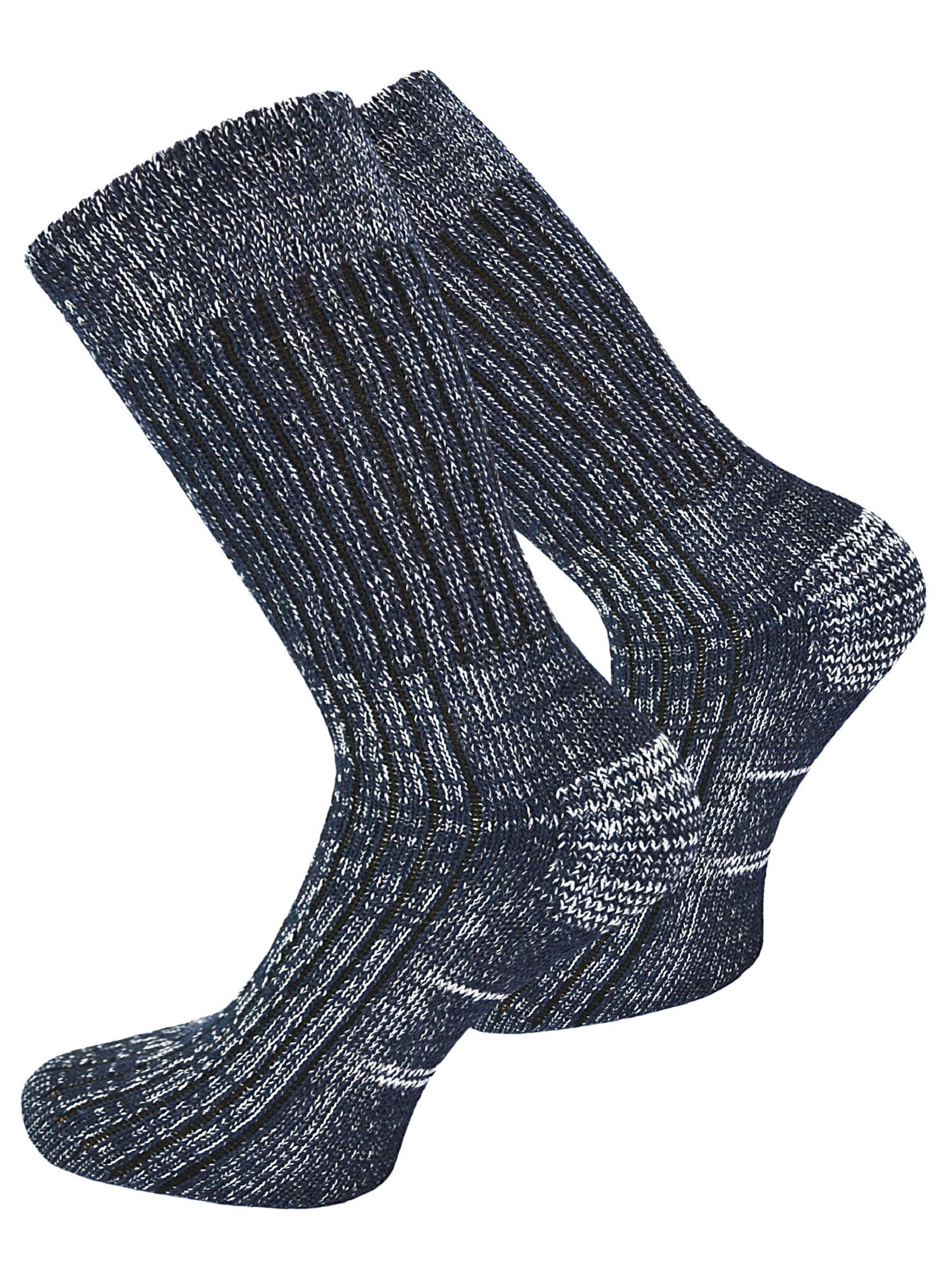 Chaussettes normani en bleu : devant