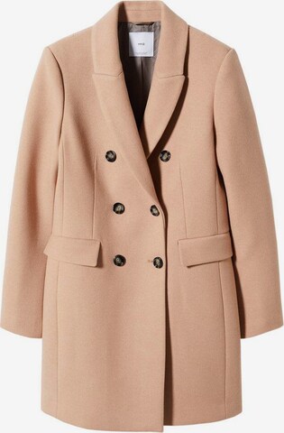 MANGO Between-Seasons Coat 'Dali' in Brown: front