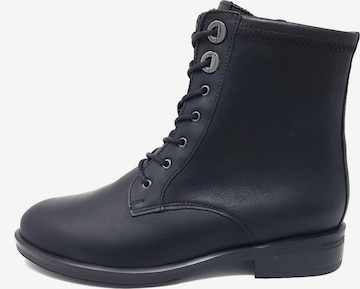 Hartjes Lace-Up Ankle Boots in Black: front