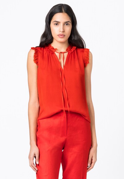 HALLHUBER Bluse in rot, Modelansicht