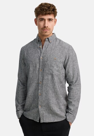 INDICODE JEANS Regular fit Overhemd in Grijs: voorkant