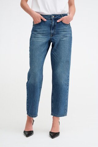 My Essential Wardrobe Tapered Jeans in Blauw: voorkant
