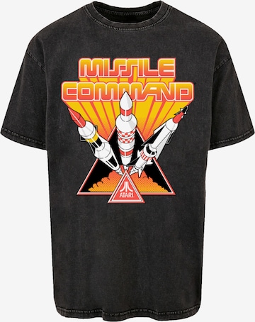 F4NT4STIC Shirt 'Arcade Triple Shot Atari Retro Gaming' in Black: front