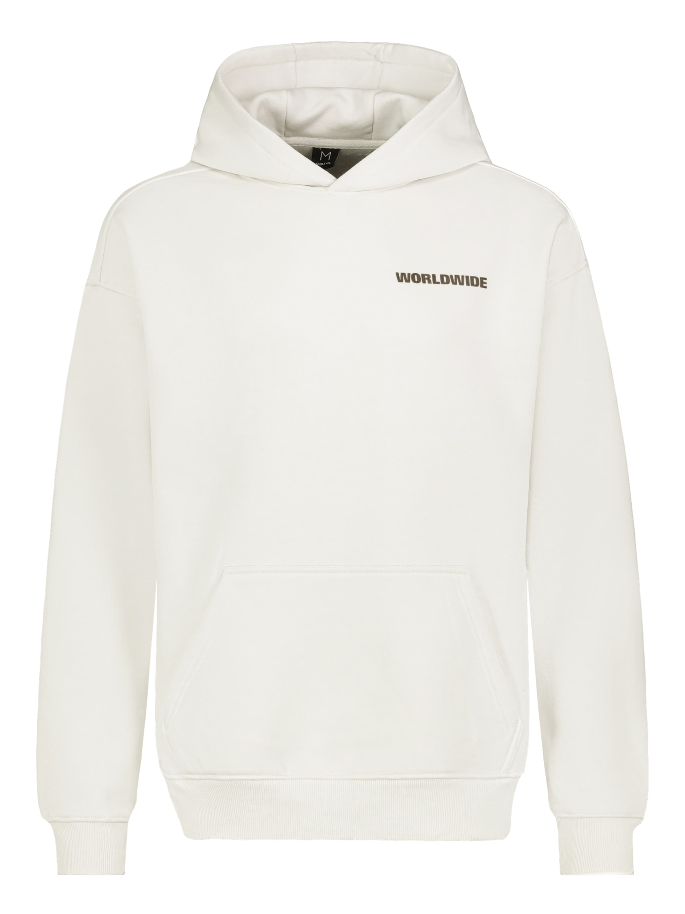 Sublevel Sweatshirt 'Worldwide' in Wit: voorkant