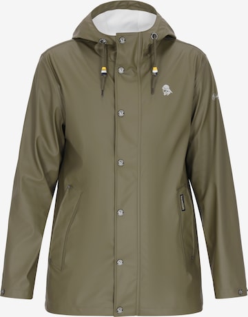 Schmuddelwedda Toiminnallinen takki värissä vihreä: etupuoli