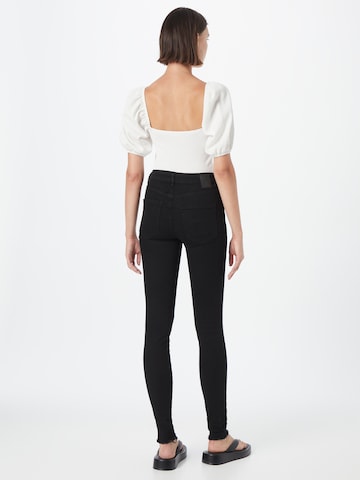 PIECES Skinny Jeans 'Delly' in Schwarz