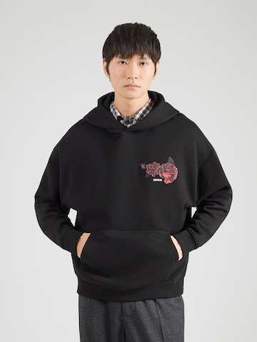 Sweat-shirt 'Dagethood' HUGO en noir : devant