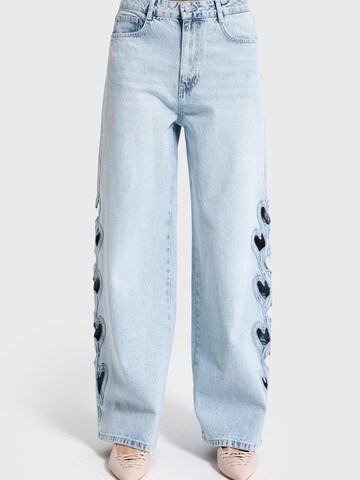 IT'S BASIC Baggy Jeans 'SUPER BAGGY LOW RISE JEANS' in Blue