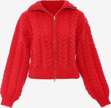 Cardigan MYMO en rouge : devant