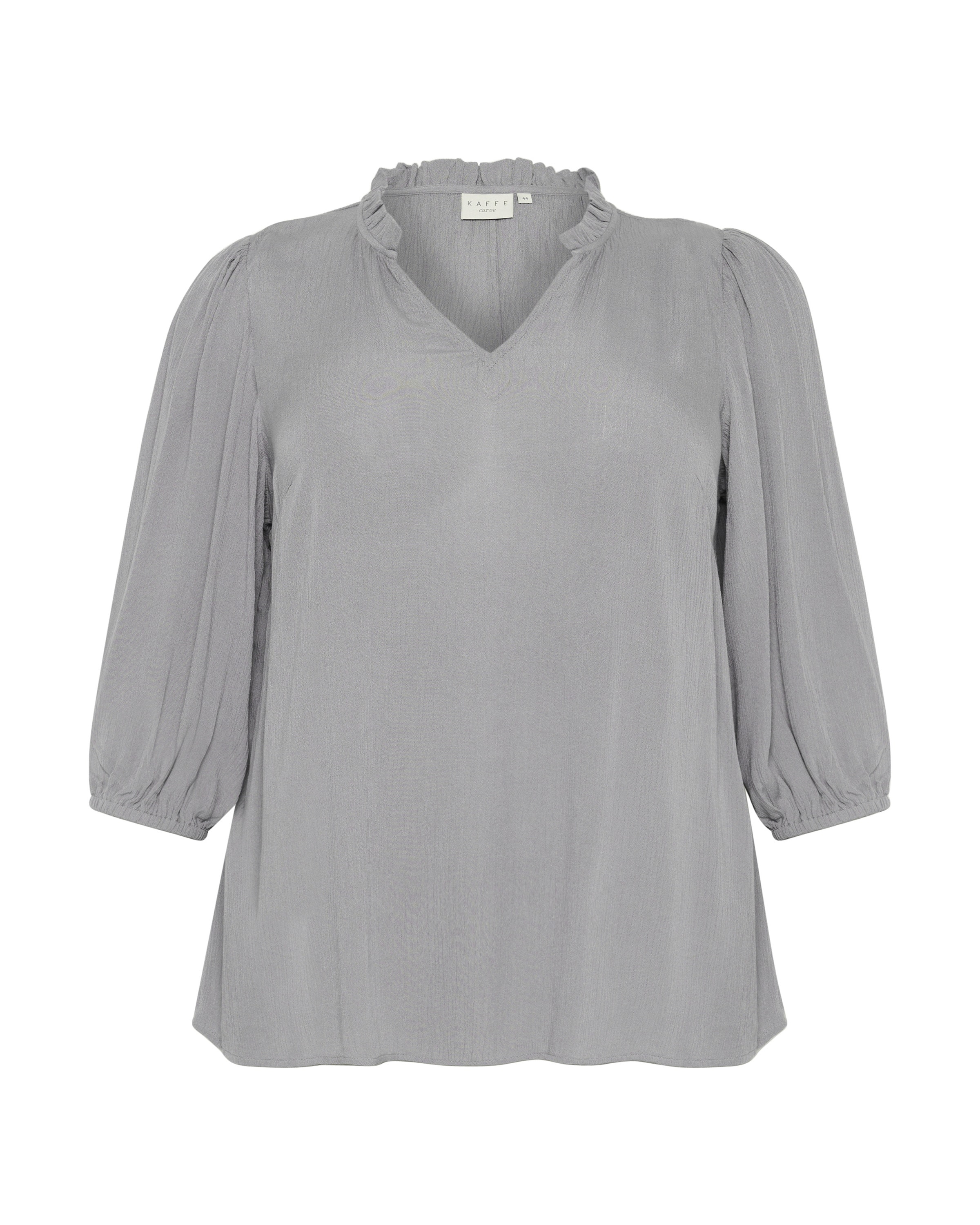 KAFFE CURVE - Blusa 'KCKamille' en gris: frente