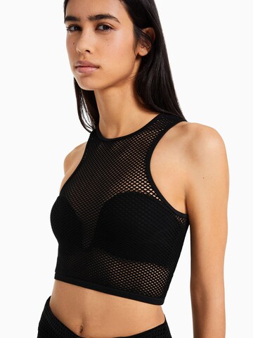 Bershka Top in Schwarz