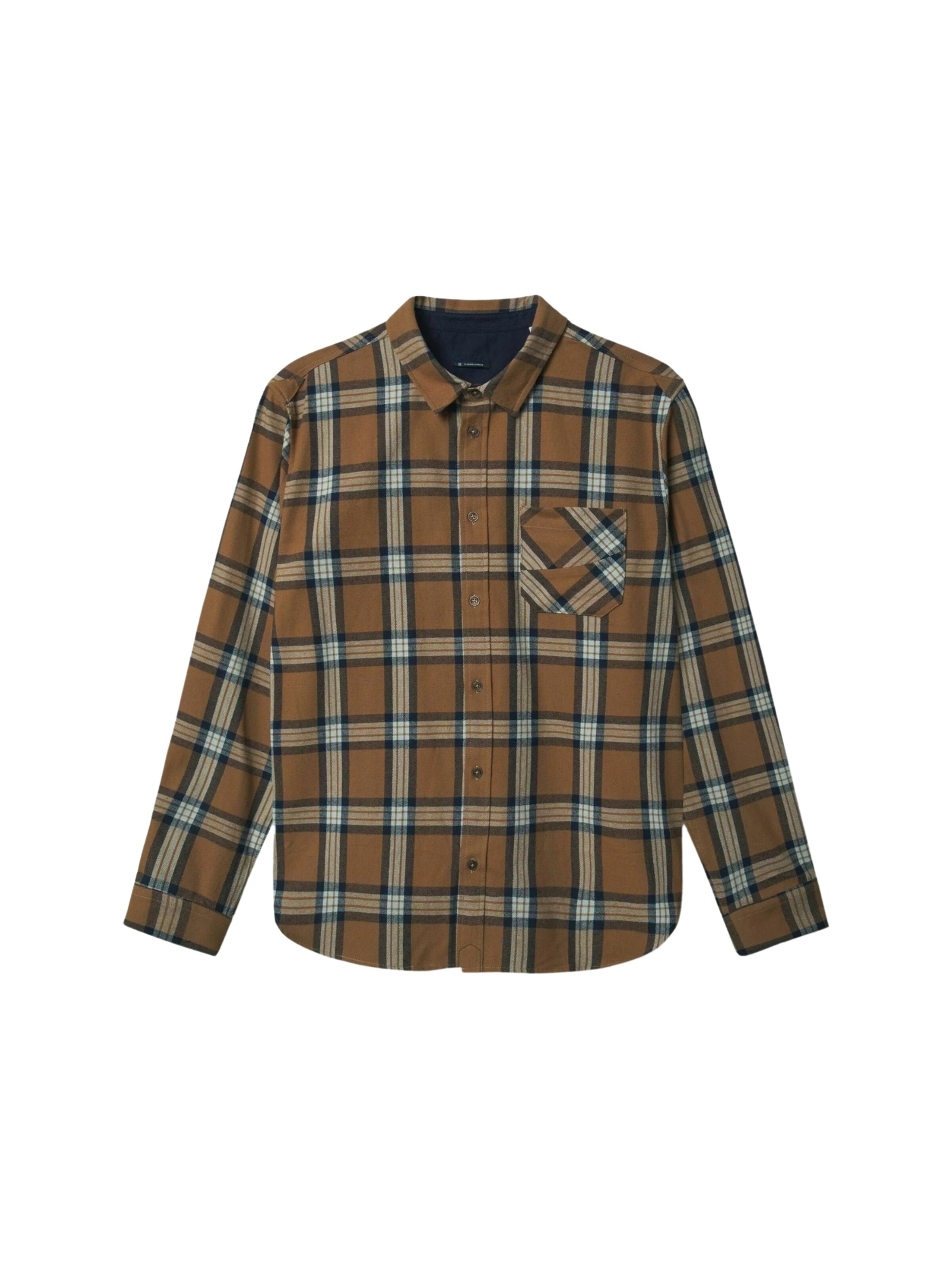 Coupe regular Chemise 'New York' GABBA en marron : devant