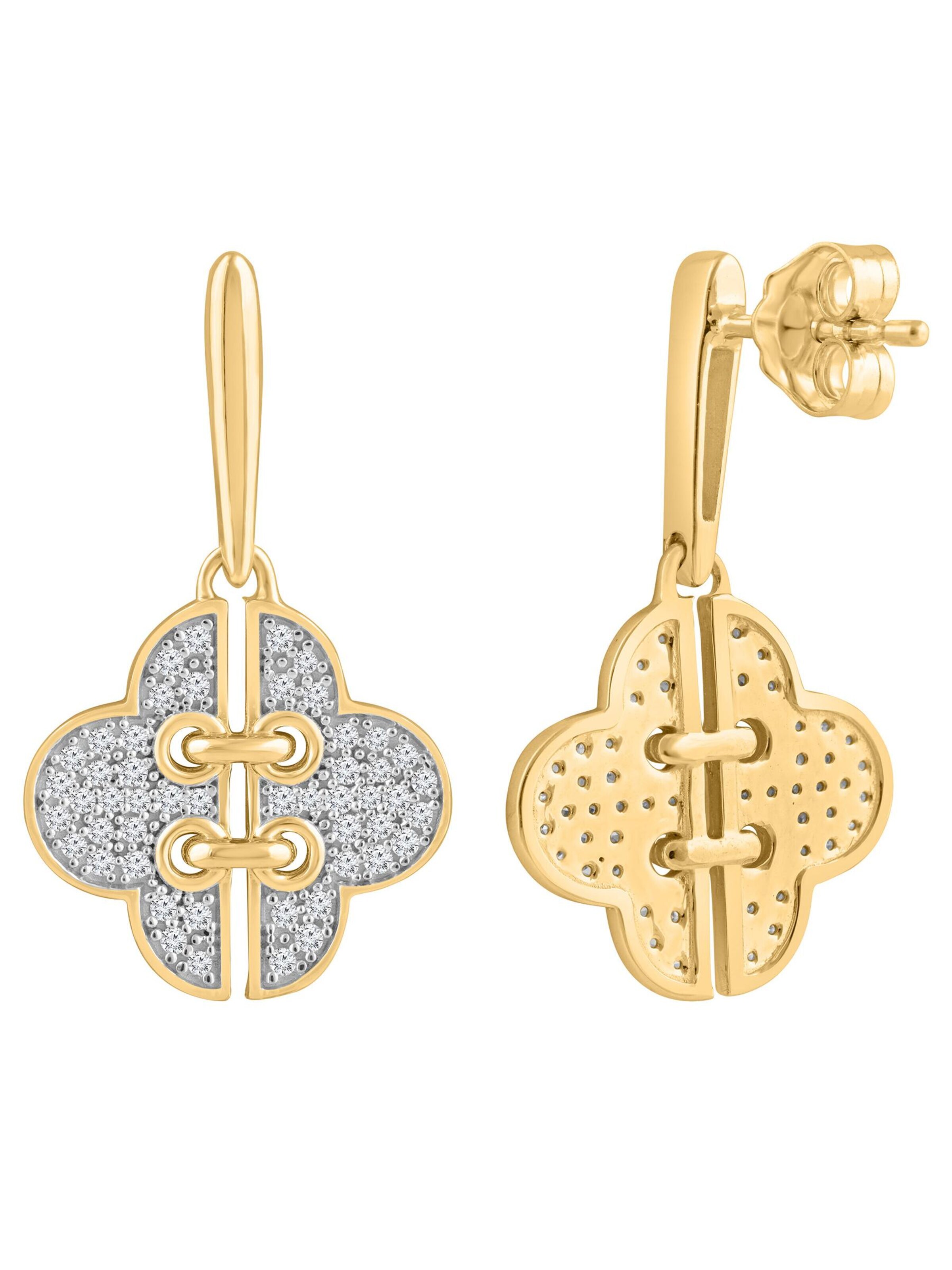Diamant Exquis - Pendientes en oro