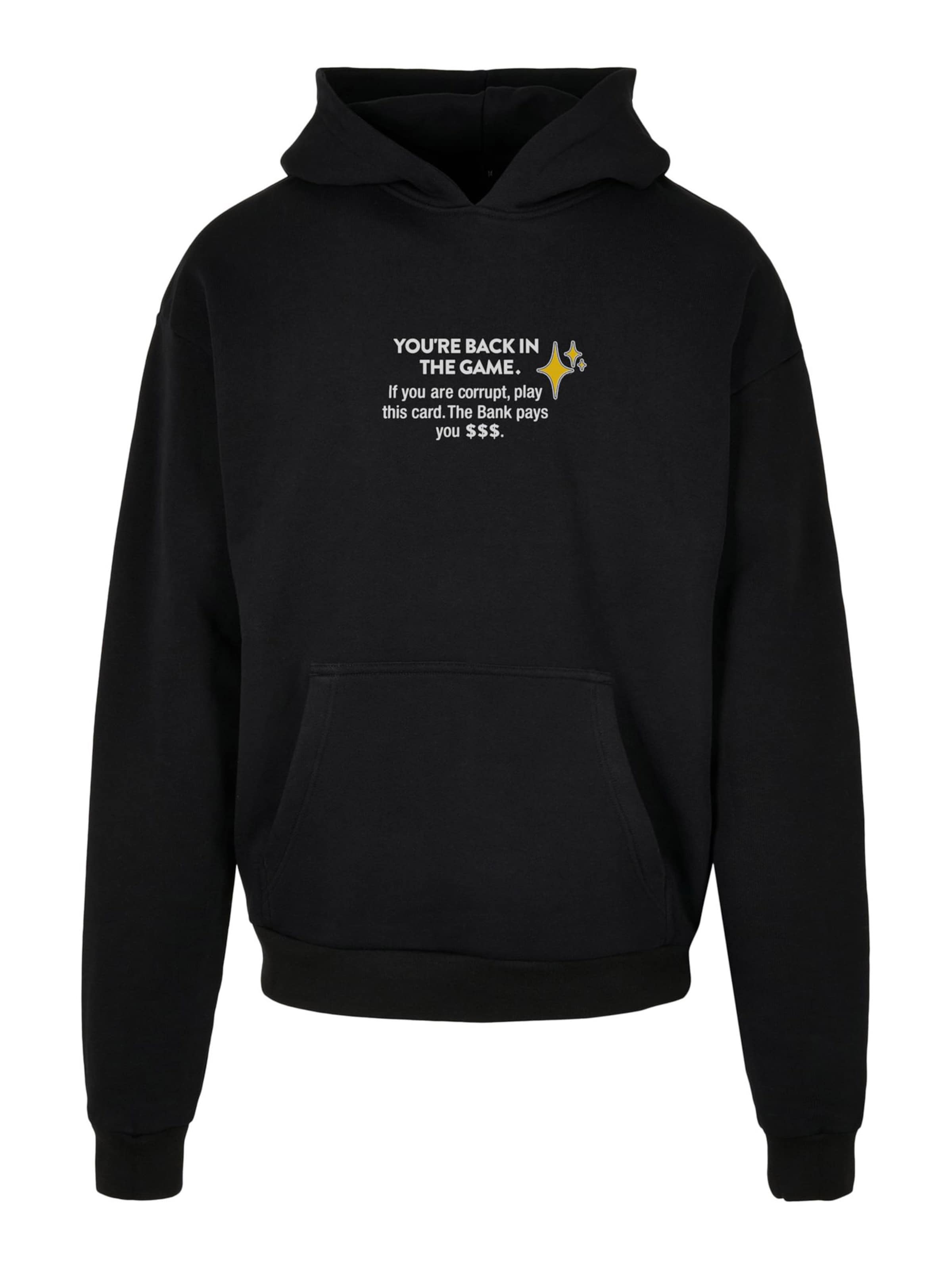 Mister Tee Sweatshirt 'Intepol' in Black: front