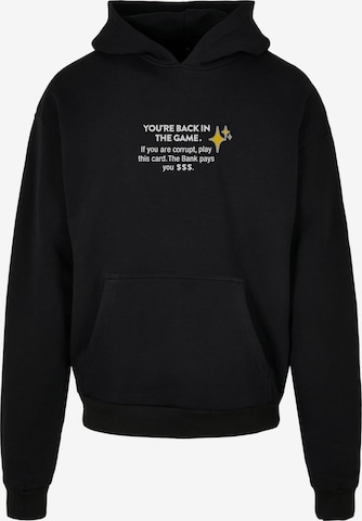 Mister Tee Sweatshirt 'Intepol' in Zwart: voorkant