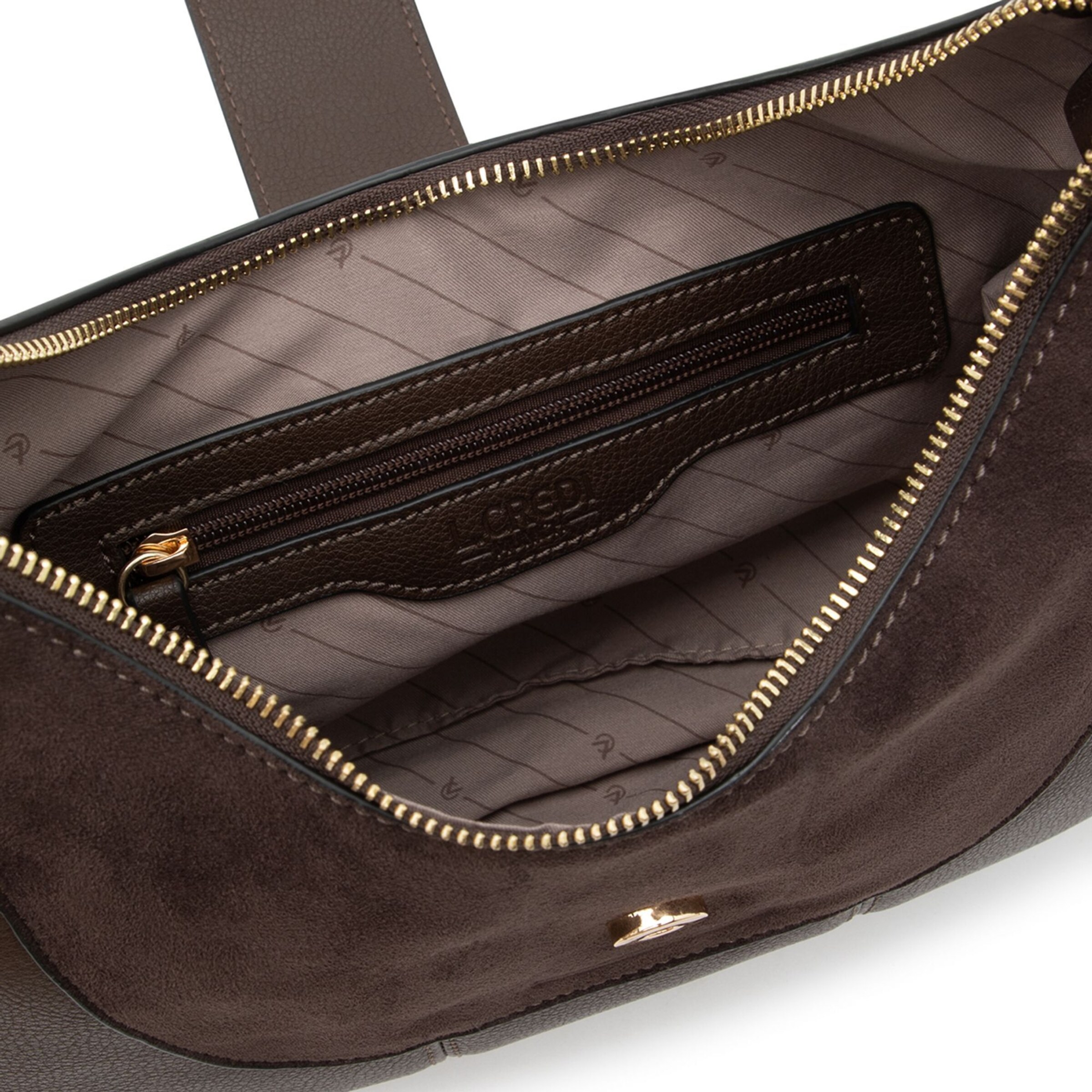 Borsa a spalla 'Rebecca' di L.CREDI in marrone