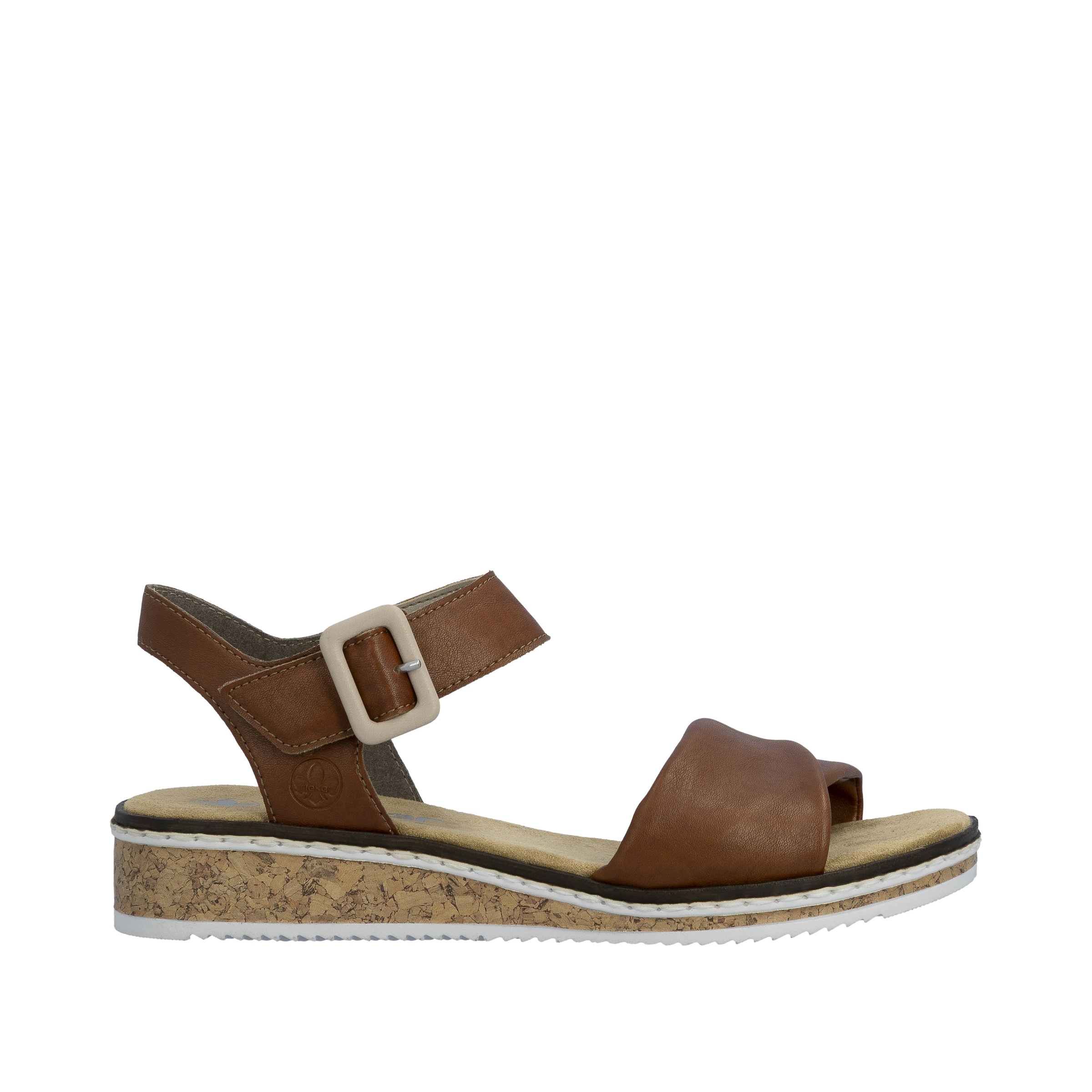 Rieker Strap Sandals in Brown