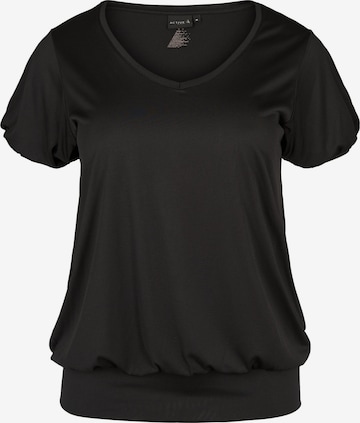 juoda Active by Zizzi Sportiniai marškinėliai 'Francisco': priekis