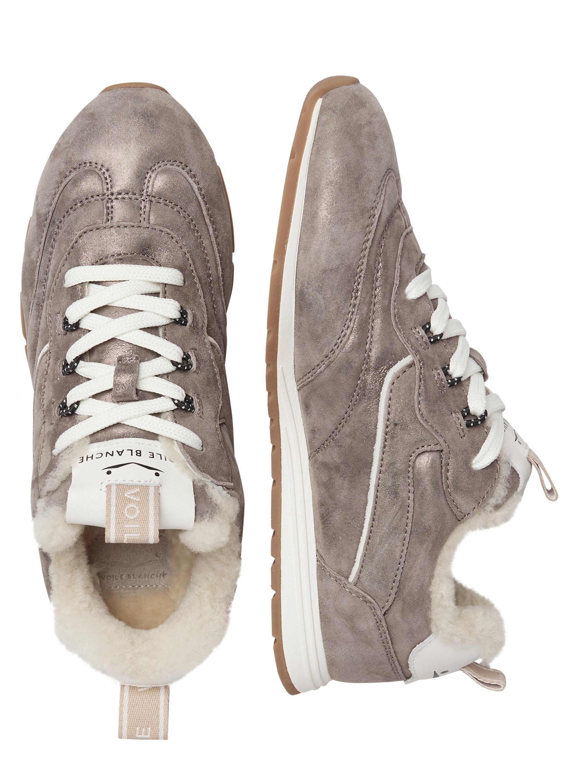 Voile blanche Lace-up shoe 'PLAY SNEAK FUR W 01.' in Grey