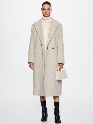 MANGO Between-Seasons Coat 'Ice' in Beige