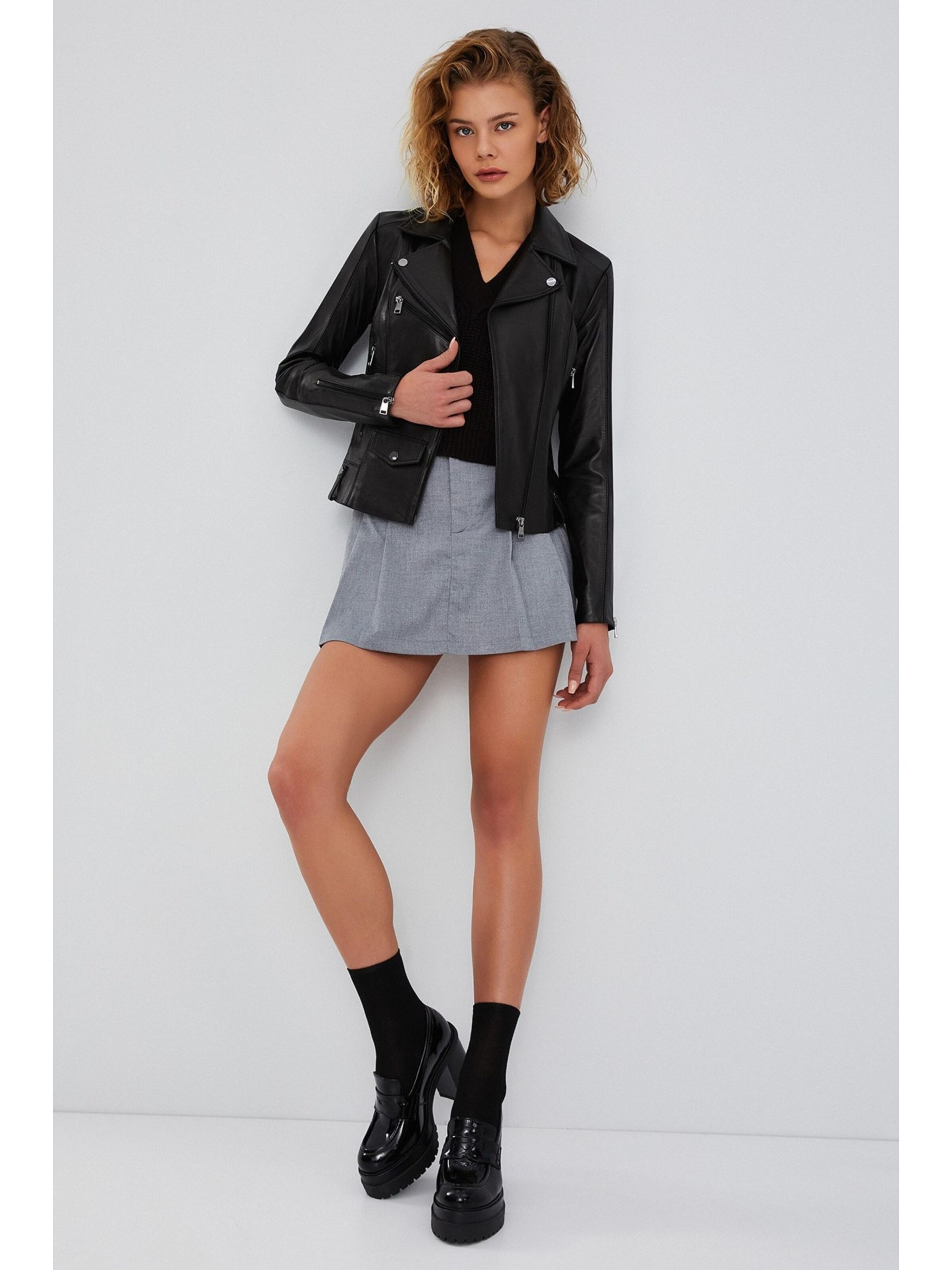 Derimod Between-season jacket 'Genuine' in Black