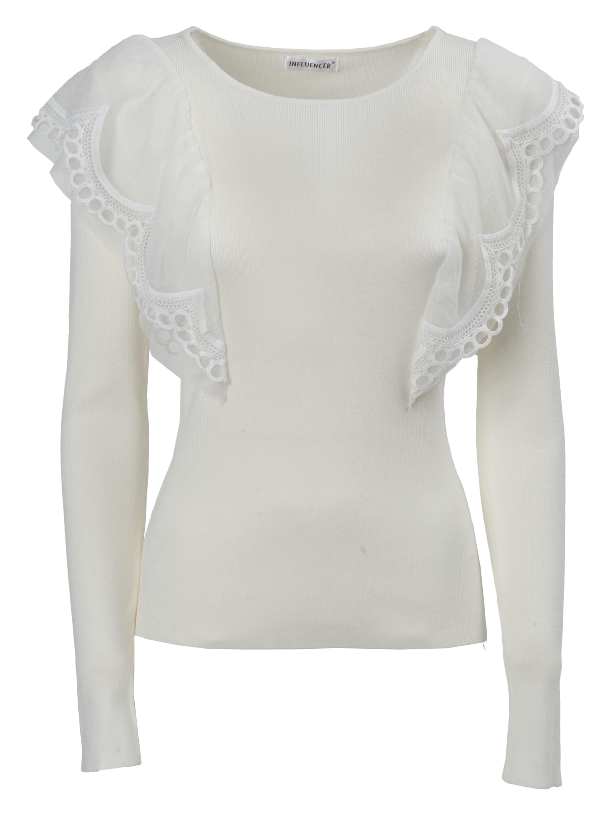 Influencer Kampsun, värv valge: eest vaates