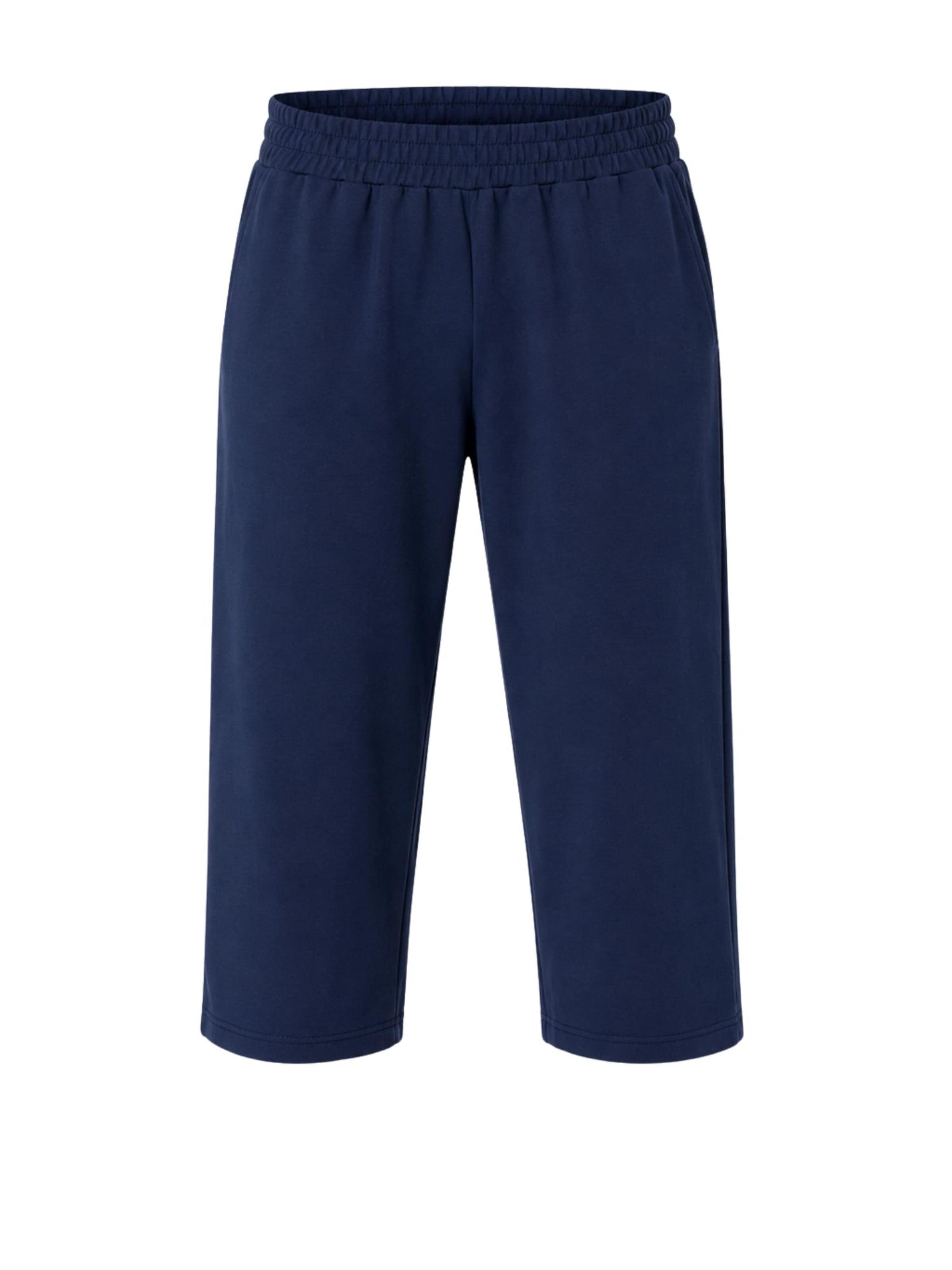 True North Loose fit Workout Pants 'Herren Caprihose aus Bio-Baumwolle' in Blue: front