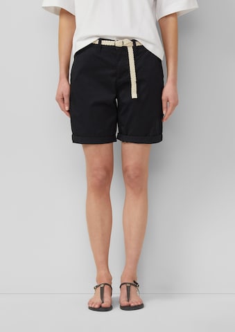 s.Oliver Regular Trousers in Black: front