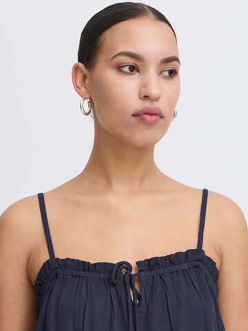 ICHI Top 'IHMarrakech' in Blue
