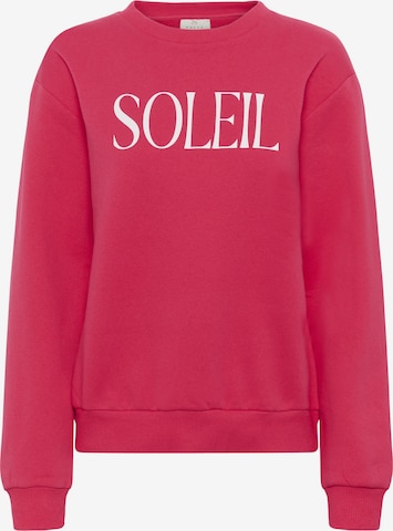 Kaffe Sweatshirt 'Anne' in Pink: front