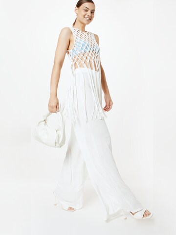 Misspap Wide leg Trousers in White