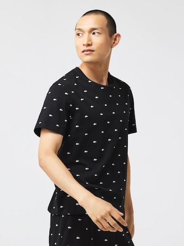 LACOSTE Short Pajamas in Black: front