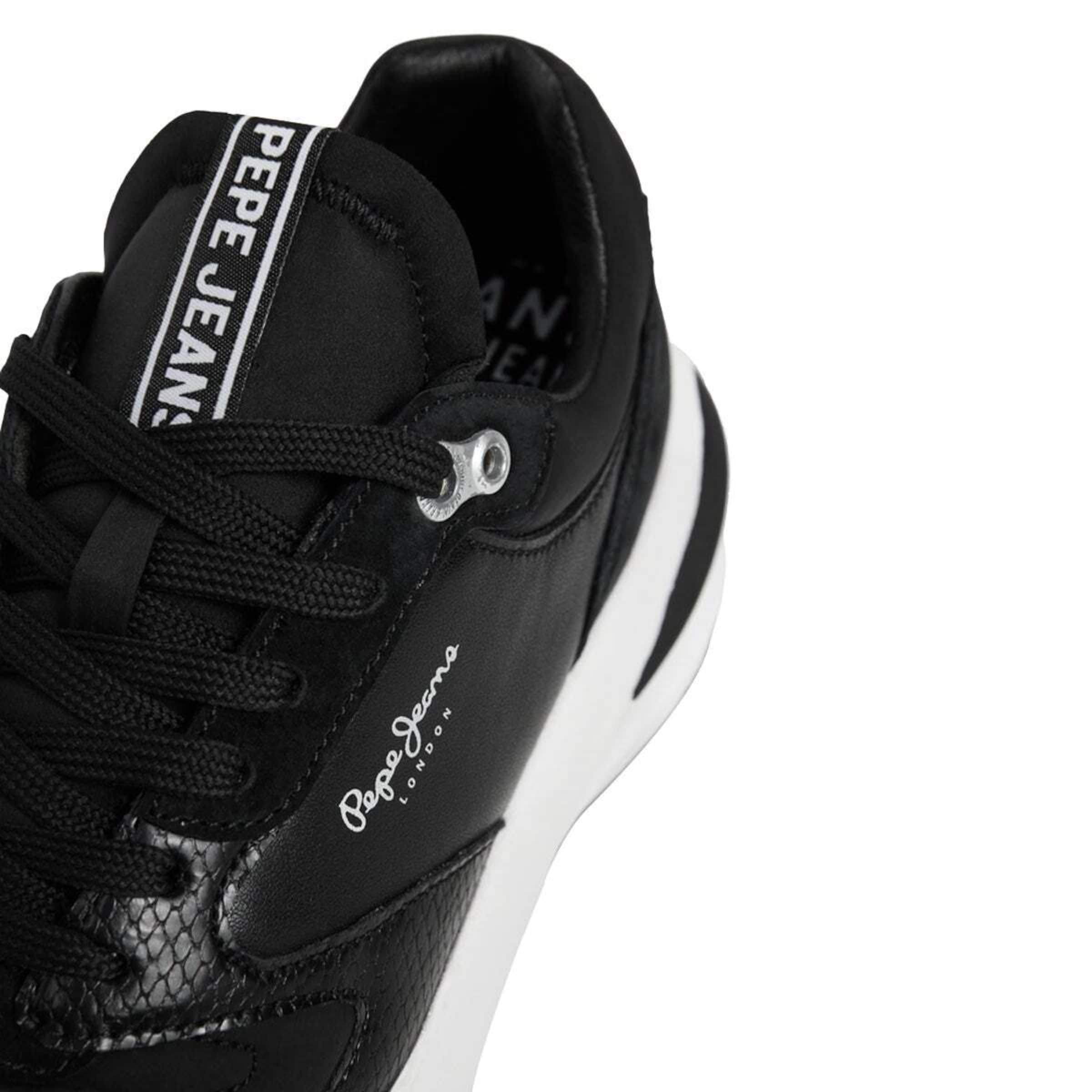 Pepe Jeans - Zapatillas deportivas bajas 'Winslow Snake' en negro